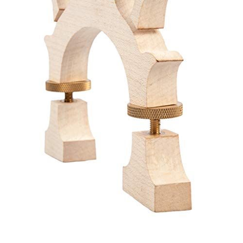 B Blesiya Exquisite Maple Wood Double Bass Replacement Bridge String Instrument Accessory