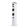 NGS SKY CHARM WHITE – 50W Bluetooth Sound Tower met afstandsbediening, optische ingang, USB, FM-radio en AUX IN (witte…