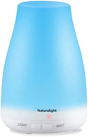 NATURALIGHTLED Aroma Essential Oil Cool Mist Humidifier 100ml with Adjustable Mist Mode,Waterless Auto Shut-off and 7 Color LED Lights Changing for Home Office Baby,portable