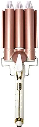 MYXMY Household Fashion personality Ceramic Hair Crimper Long Hair 3 Barrel Instant Heat Hot Curler Deep Waver for Home/Travel/Curlers (Size : 25mm)