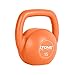 Tone Fitness Vinyl Kettlebell, 15-Pound, Orange