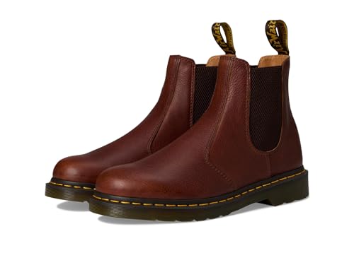 Dr. Martens, Unisex, 2976 Leather Chelsea Boots, Cashew, Mens 5, Womens 6, Medi…
