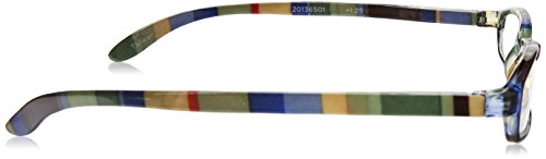 Wink Fancy Slim Green Stripe Reading Glass with Matching Case, +1.25, 0.200 Ounce