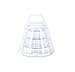 Clear-4 Tier Lightweight Plastic Macaron Tower Display With Carrying Case
