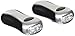 Mitaki ELCRANK2 Japan 2pc Wind-up Flashlight Set [Kitchen], Black/Silver