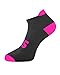 SLS3 Running Socks - Athletic Socks Women Low Cut - Running Socks Women No Show (S, 3-Pack Black/Pink)
