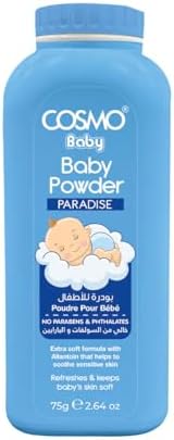 Cosmo Powder Cosmo Baby Powder Paradise – Soft, Talc-Free Powder with Long-Lasting ...