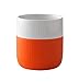 Fluted Contrast Coffee Cup, Poppy Red-Orange by Royal Copenhagen
