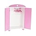 Emily Rose 18 Inch Doll Clothes Closet | 18 Inch Doll Closet Armoire Wardrobe with Star Detail, Includes 5 Wooden Doll Clothes Hangers | Fits 18