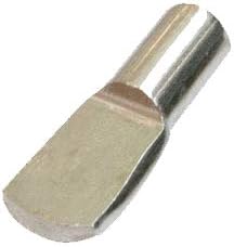 20 x Shelf Peg Shelf Support Metal Spoon Spade Shaped Studs Cabinet Bookcase / 5mm