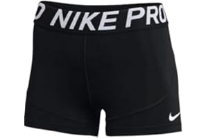 Nike Womens Pro 3 Inch Compression Shorts (as1, Alpha, x_l, Regular, Regular, White/Black/Black)