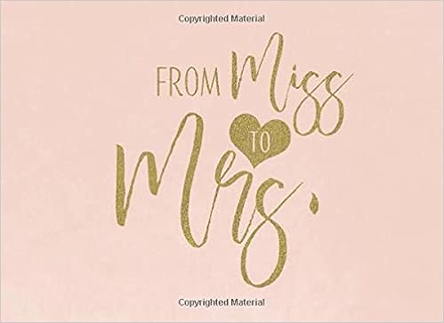 From Miss To Mrs Pink Blush And Gold Bridal Shower Guest Book And Gift Recorder Publish Giggias 9781092809603 Amazon Com Books