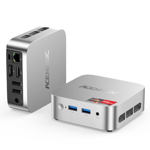 ACEMAGICIAN V1 Mini PC, AMD Ryzen5 3500U bis zu 3,7 GHz, 8GB DDR4 256GB SSD