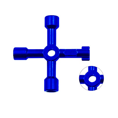 Topker Multifunction 4/10 Ways Universal Triangular Wrench Key Plumber Keys Electric Meter Cabinets Bleed Radiators - Thumbnail 4