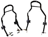 Motorcycle Front & Rear Combo Wheel Lift Stands Fork & Swingarm Stands Paddock Stands Fits Yamaha Honda Kawasaki Suzuki Sport Bike, Black