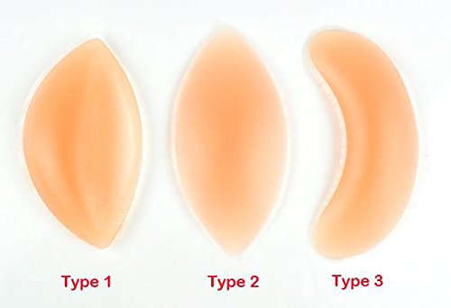 Cindere bra padding inserts original looks silicone bra inserts and enhancers one size fits all women elliptical shaped bra pads Pads & Enhancers