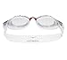 Clear Swimming Goggles + Exclusive Design Case ● Optical Grade Polycarbonate Lenses with Anti Fog Technology and UV Protection ~ Best for Swim Workouts or Open Water Activities (White&Red)