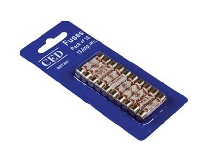 13 AMP Domestic 240V Household Mains Plug Fuse Electrical Cartridge Fuses 10 Pack