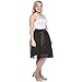 Dancina Women’s Knee Length Tutu A Line Tulle Skirt Regular (Size 2-10) Black