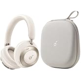 Soundcore Space One Pro by Anker, with Headphones Case, Adaptive Active Noise Cancelling Headphones Driven by 6 Mics, Super Foldable Design, 60H Lossless Audio, Ultra-Fast Charging, Hi-Res Wireless