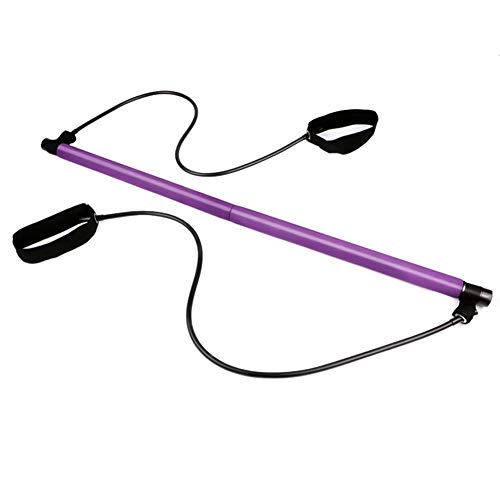 Portable Pilates Bar Kit with Resistance Band,Yoga Exercise Pilates Bar with Foot Loop Yoga Pilates Stick Total Body Workout Toning Bar for Yoga,Stretch,Twisting,Sit-Up Bar Resistance Band by Yoruii - Thumbnail 6
