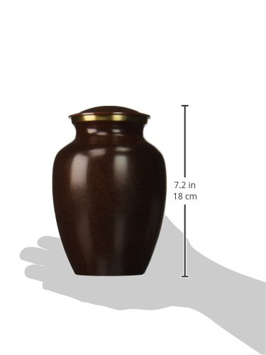 Near & Dear Pet Memorials MAUS Earth Tone Pet Cremation Urn, 70 Cubic Inch, Brown
