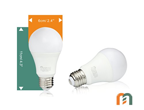 Led Light Bulbs 10 Watt [60 Watt Equivalent], A19 - E26 Dimmable, 2700K Soft White, 800 Lumens, Medium Screw Base, Energy Star, UL Listed by Mastery Mart (Pack of 4) - Thumbnail 3