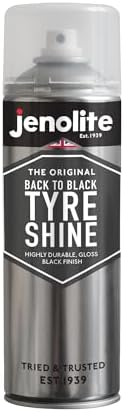 Jenolite Back To Black Tyre Shine Aerosol 500ml Restores & Protects view 2