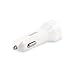 YOZATIA Portable Dual USB Plug Car Charger, Smart 3.0 25V Quick Charge Fit Iphone, Ipod, Ipad,Samsung and Other Devices - White