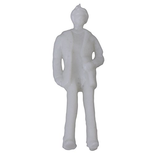 BQLZR White Unpainted Architectural 1:75 Scale Model Figures