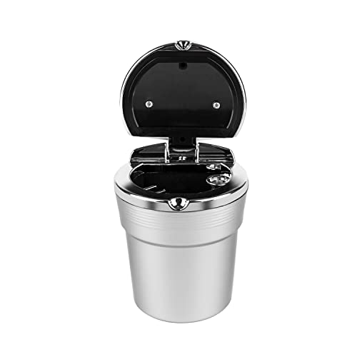 Portable Car Ashtray With Lid Smell Proof, Auto Vehicle Cigarette