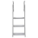 RecPro Marine Pontoon Boat Dock Heavy Duty Aluminum Removable Boarding Ladder (3-Step)