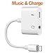 Headphone Adapter for iPhone Adapter 3.5mm Jack Charging Audio 2 in1 Jack Audio to 3.5mm Dongle Aux Splitter Converter Adaptor Cable Compatible with iPhone Xs Max XR X 8 7 Plus for iOS 10.3 or Higher