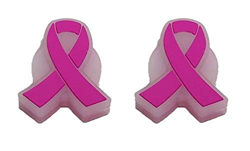 BD INNOVATION ELECTRONICS Tennis Vibration Dampener Breast Cancer Awareness Ribbon 2 Pack