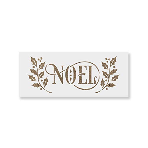 Noel Stencil Template for Walls and Crafts - Reusable Stencils for Painting in Small & Large Sizes