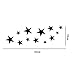 VancyTop Silver Stars Mirror Effect Acrylic Wall Sticker for Kids' Room Nursery Babys' Room Decoration