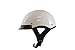 VCAN V531 Half Helmet (Solid White, Large)