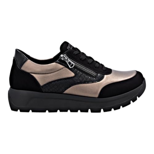 Remonte D2v02, Sneaker Low Donna, Nero, 40 EU