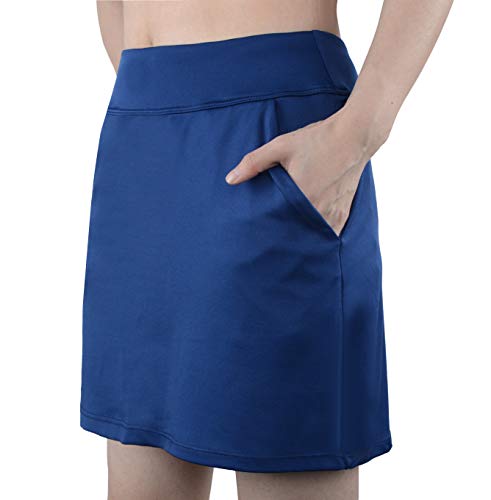 slimour Women Causal Travel Skirt with Pockets Athletic Skorts Hiking High Waist Active Navy 6 - Thumbnail 7
