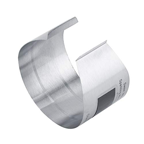 Bracelet en Acier Inoxydable Température du vin Thermomètre Bouteille Température de la bière Bracelet Capteur 4~24℃
