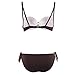 Allezola Women's Mixed Colors Bikini Swimsuit Bathing Suit Swimwear Sexy Push up