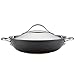 Anolon Nouvelle Copper Hard-Anodized Nonstick Covered Wok, 12-Inch, Dark Gray