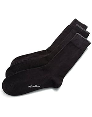 Men's 3-Pair Ribbed Dress Socks