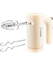Hand Mixer Electric for Beginner, 350W Power Handheld Mixer for Baking Cake Egg Cream Food Beater, 5 Speed + Eject Button + 4 Stainless Steel Accessories