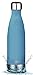 MIRA 25 Oz Stainless Steel Vacuum Insulated Water Bottle | Leak-Proof Double Walled Powder Coated Cola Shape Bottle | Keeps Drinks Cold for 24 Hours & Hot for 12 Hours | 750 ml Hawaiian Blue