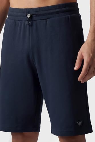 Emporio Armani Bermuda Short Pantalones Deportivos, Azul Armani, S para Hombre