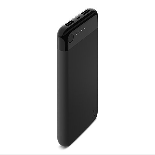 Belkin Boost Charge Power Bank 10K with Lightning Connector (MFi-Certified 10000 mAh Lightning Power Bank for iPhone/iPad), Black