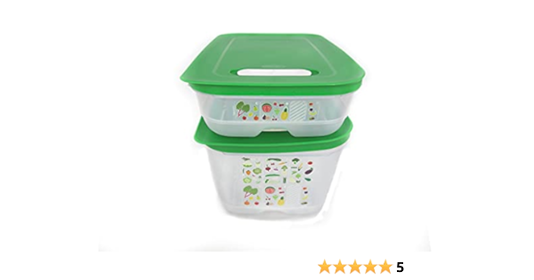 TUPPERWARE FrigoSmart 4,4L verde blanco + FrigoSmart 1,8 ...