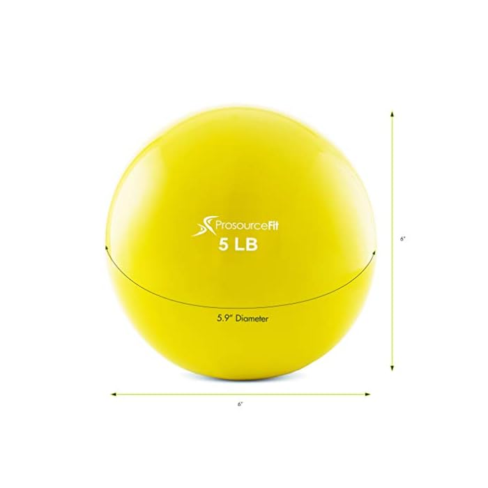 ProsourceFit Weighted Toning Exercise Balls for Pilates Home Gym