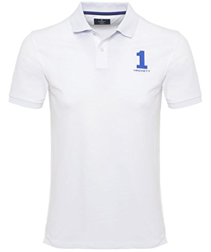 Hackett Tailored Fit Polo Shirt White M 